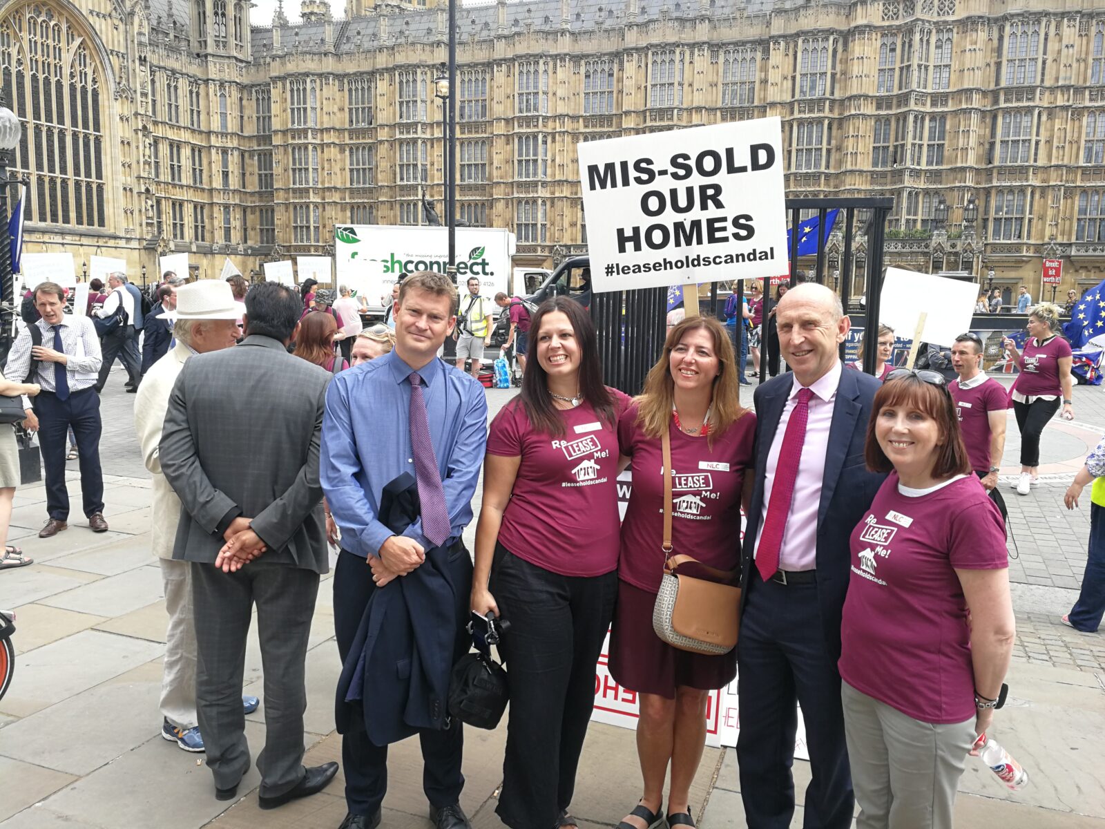 Shadow Housing Secretary, John Healey MP joins the demonstration