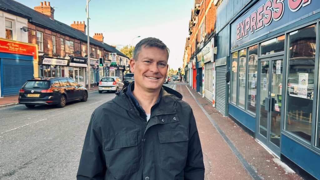 Justin Madders MP in Whitby Road, Ellesmere Port.